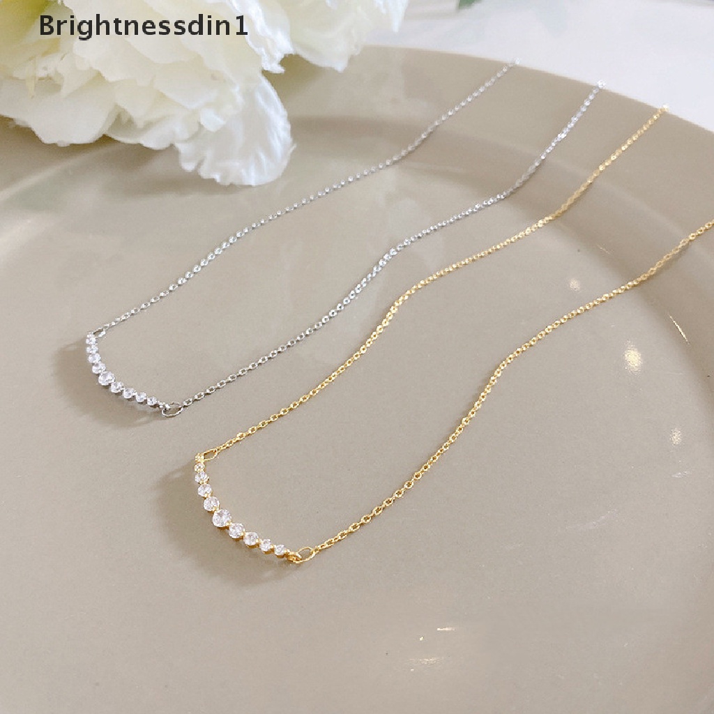 [Brightnessdin1] Multicolor Mini Birthstone Kalung Untuk Wanita Korea Fashion Perhiasan Menawan Liontin Rantai Choker Bijoux Kerah Butik