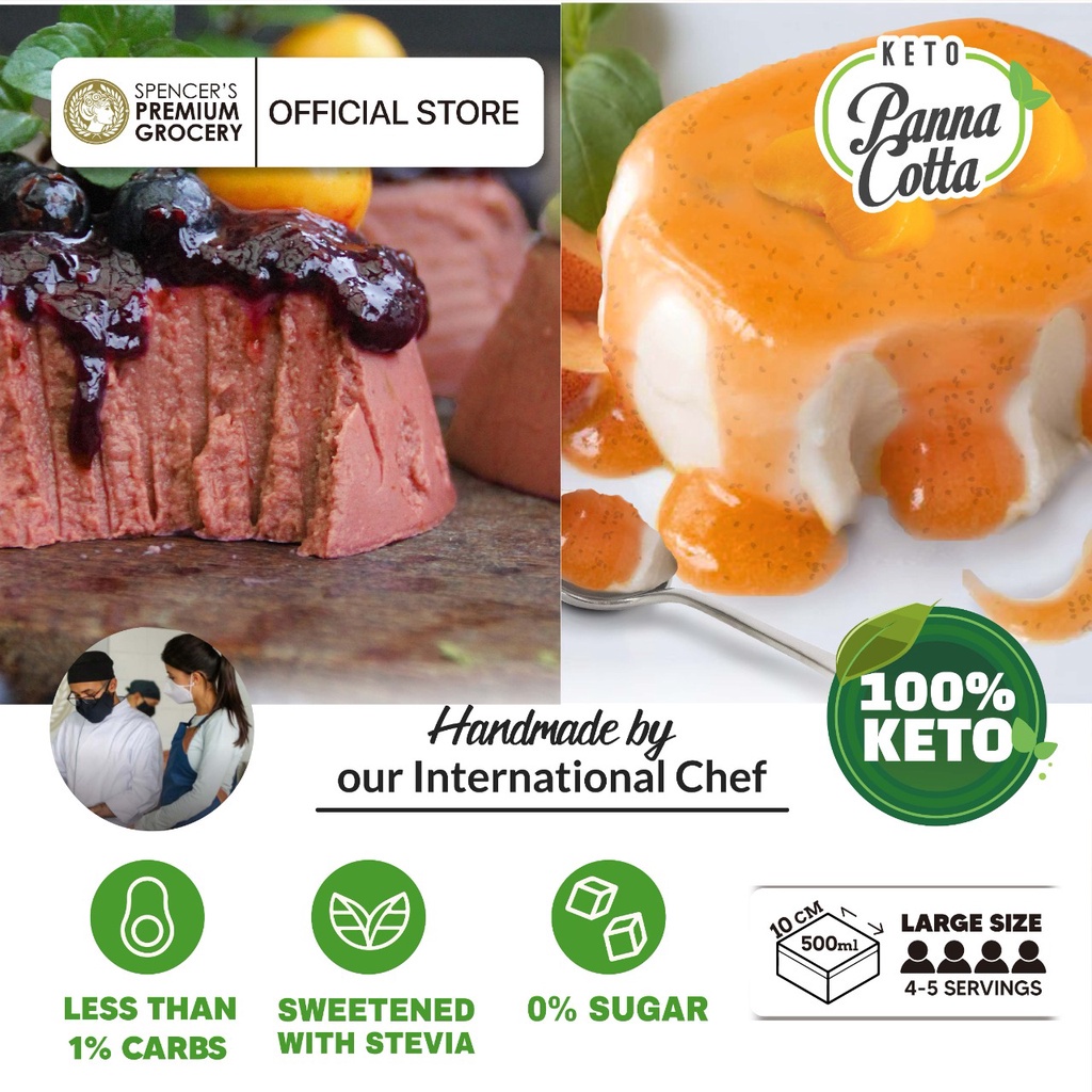 

Keto Pannacotta - Hokkaido Milk with Peach Sauce