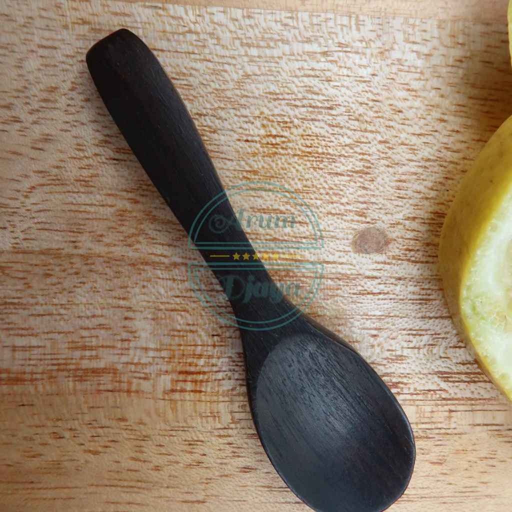Dessert Spoon Sendok Puding Wooden Spoon Kayu Sendok Ice Cream Spoon Sendok Mini Sendok Kecil