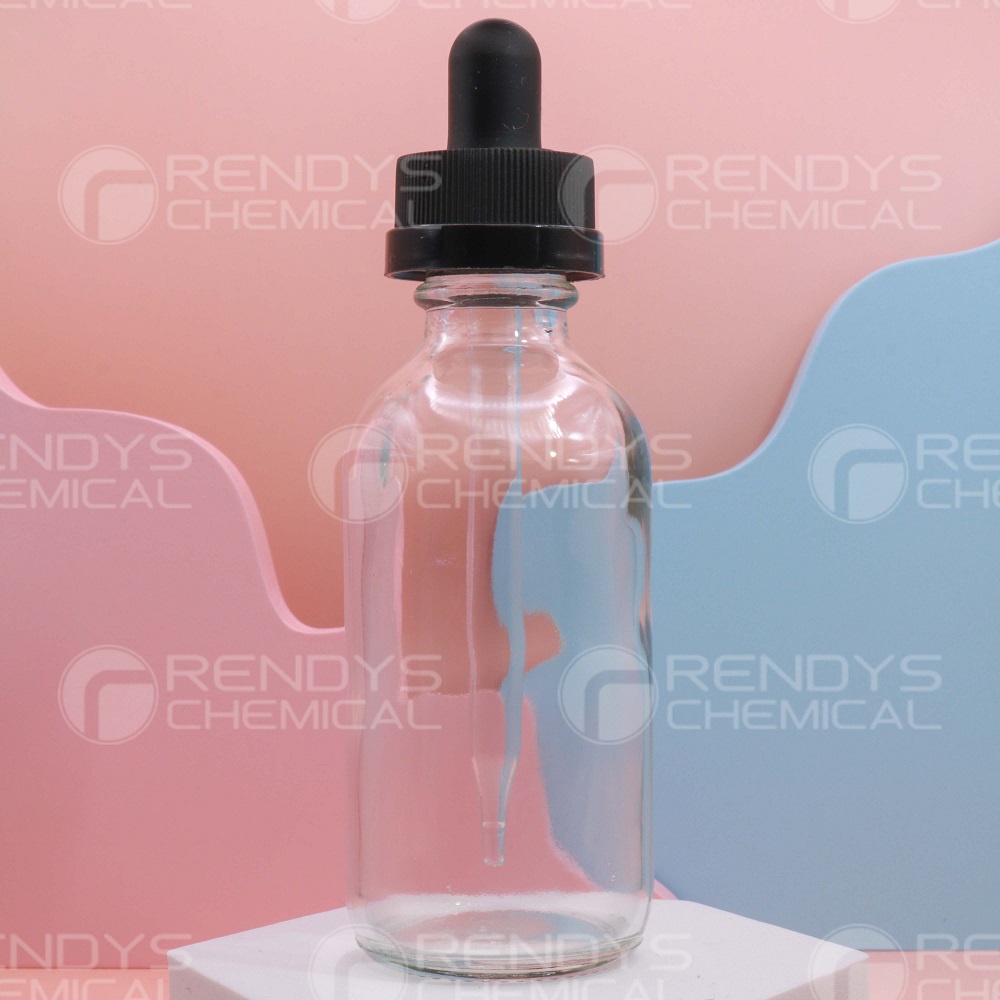Botol Pipet Kaca BENING 60ML / Glass Bottle Pipette Clear 60 ML / Dropper Bottle