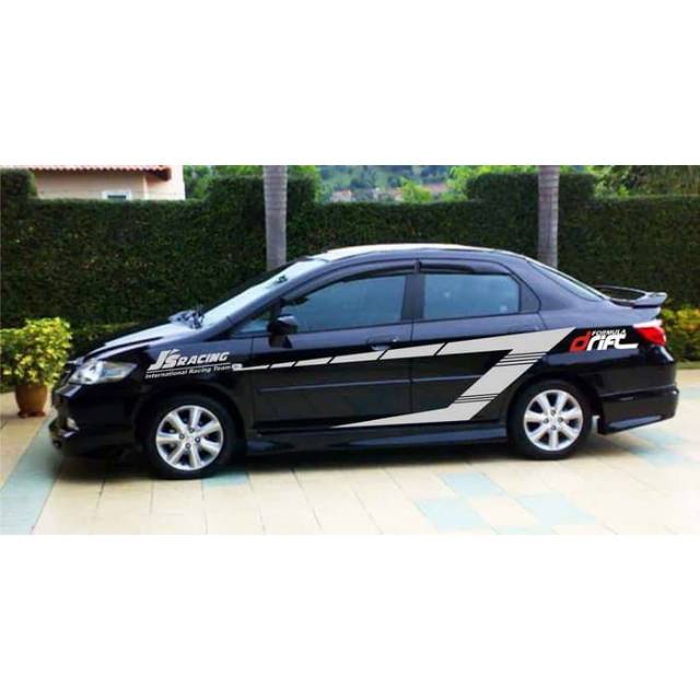 0423 Stiker mobil sedan honda city car corolla stiker mobil sedan keren terlaris