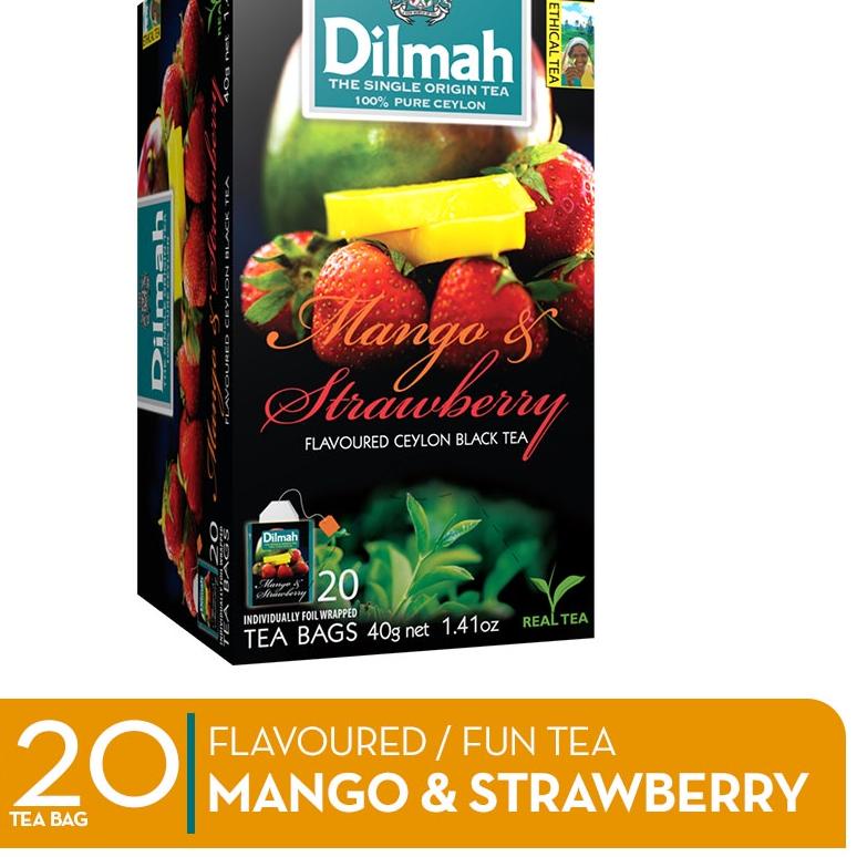 

✿ Dilmah Mango & Strawberry Tea - Teh Celup [Kemasan Foil Envelope 20s] ☈