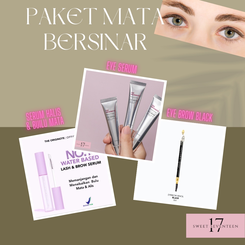 PAKET MATA BERSINAR (SERUM MATA, SERUM BULU MATA, EYE BROW) 100% ORIGINAL THE ORIGINOTE IMPLORA