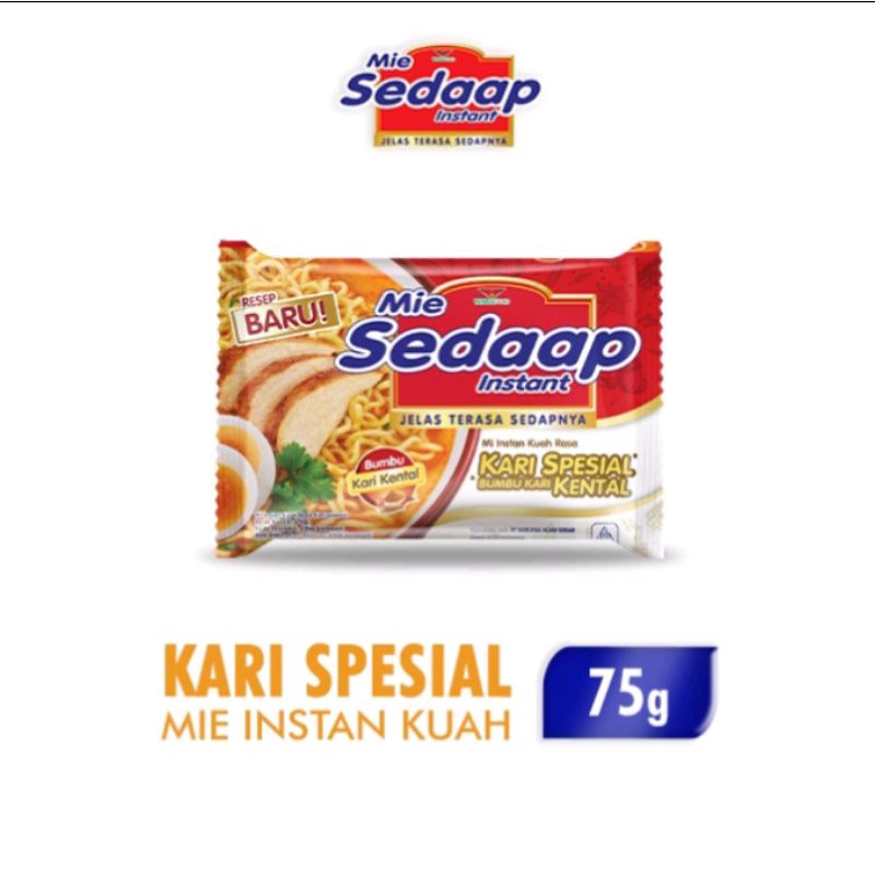 Sedap Sedaap Mie Instan Kari Spesial 75 Gr