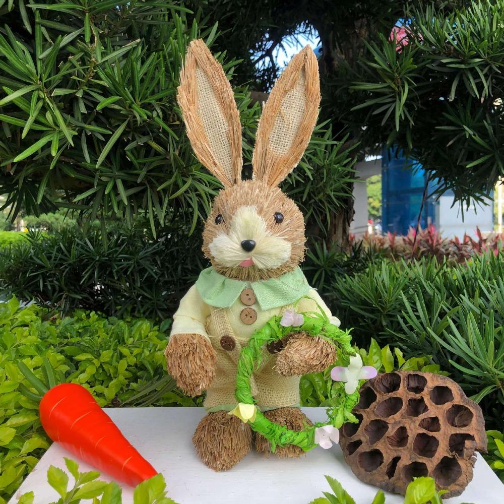Nanas Kelinci Dekorasi Pernikahan Ornamen Pastoral Rumah Taman Paskah Pesta Jendela Tembak Props Standing Rabbits