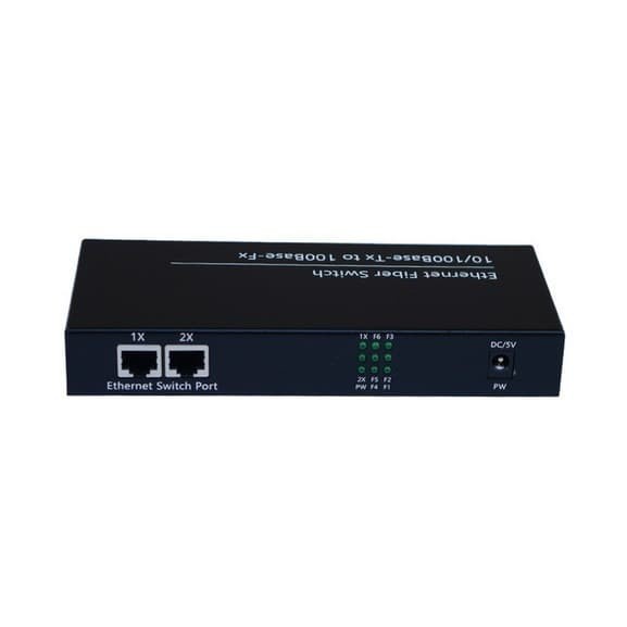 Fiber Optic Converter 2RJ45 6SC Fiber 10/100Mbps Ethernet Switch