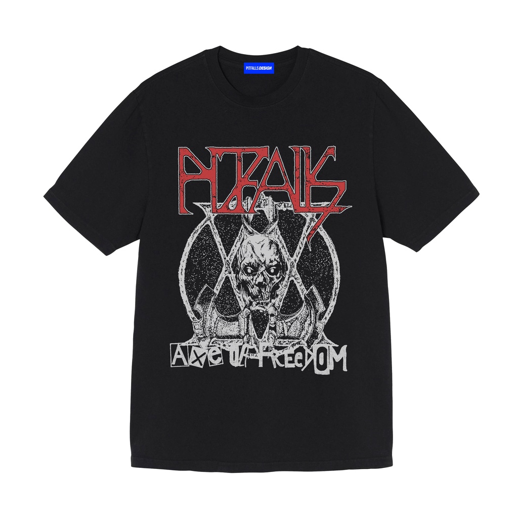 Tshirt Pitfalls Design | Kaos Hitam AXE Black