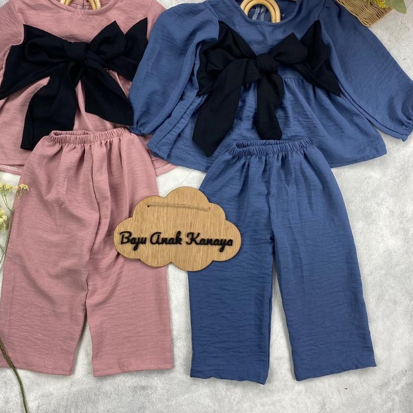 ☊ 1-4TH SETELAN ANAK LESTI ONE SET ANAK PEREMPUAN CRINKLE ℗