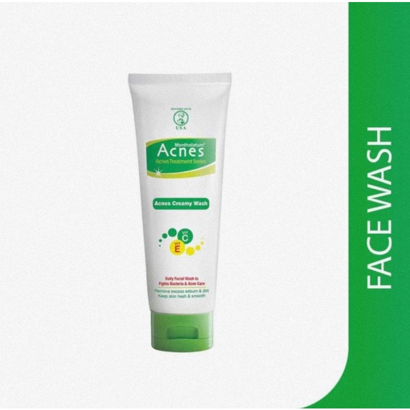 Acnes Creamy Wash 50 &amp; 100 gr - Sabun Cuci Muka