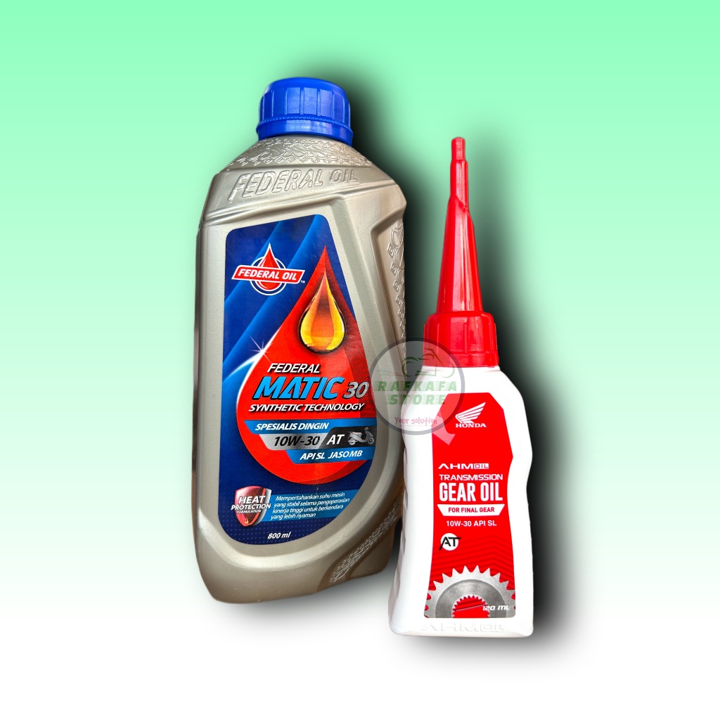PAKET OLI FEDERAL MATIC SPESIALIS DINGIN 800ML+OLI GARDAN AHM 120ML