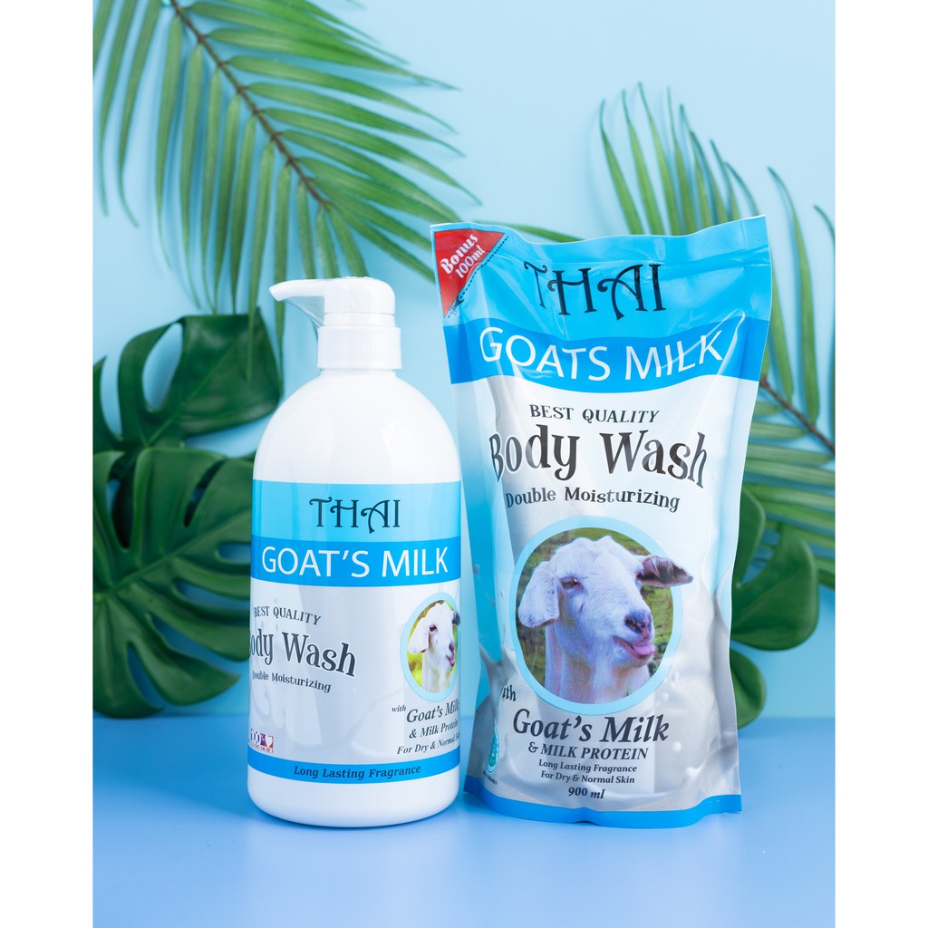 Thai Goats Milk body wash | hand and body lotion | rice milk | papaya | strawberry | Brightening Soap Sabun Susu Kambing 500ml /  Kemasan Refill 900ML Original Bpom