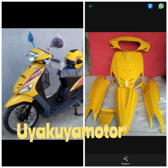 full body bodi halus mio sporty kuning 2005-2007