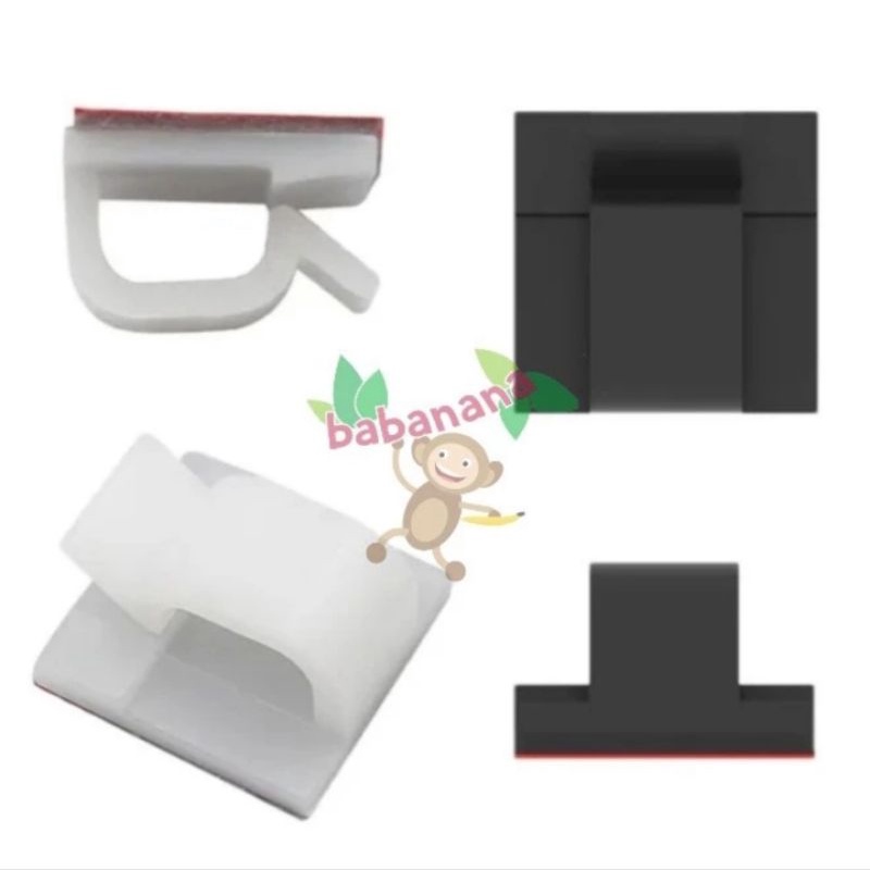 Klip Kabel Tempel Klem Kabel Pengikat Perapih Clip Cable Management