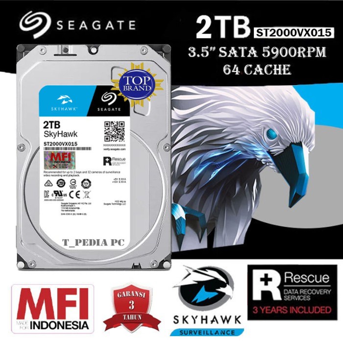 Terlaris Seagate 2Tb Skyhawk Mfi