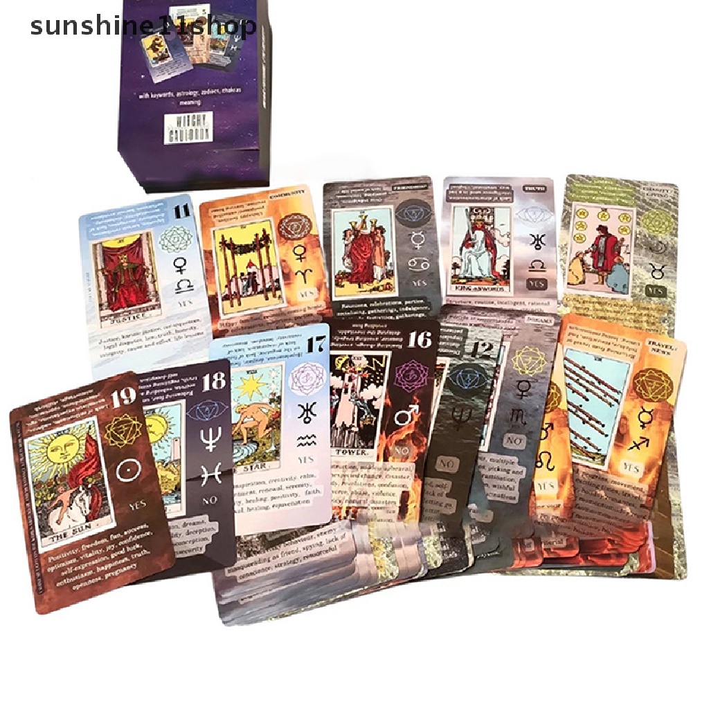 Sho 1Box Kartu Tarot Decks Tarot Card For Fortune Telling Ramalan Board Game N