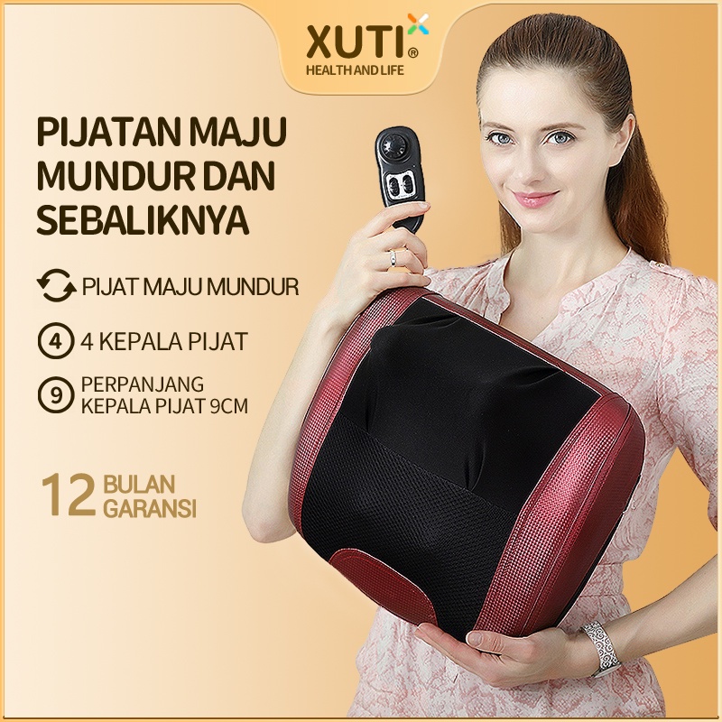 Chiropractic Punggung Pijat Meremas Leher Pijat Otomatis Di Rumah Listrik Pijat Bantal AM508