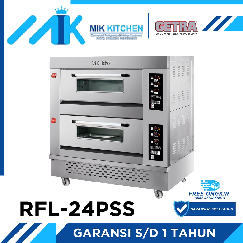 GETRA RFL-24PSS Low Pressure ( Gas Oven ) Gas Pizza Deck Oven