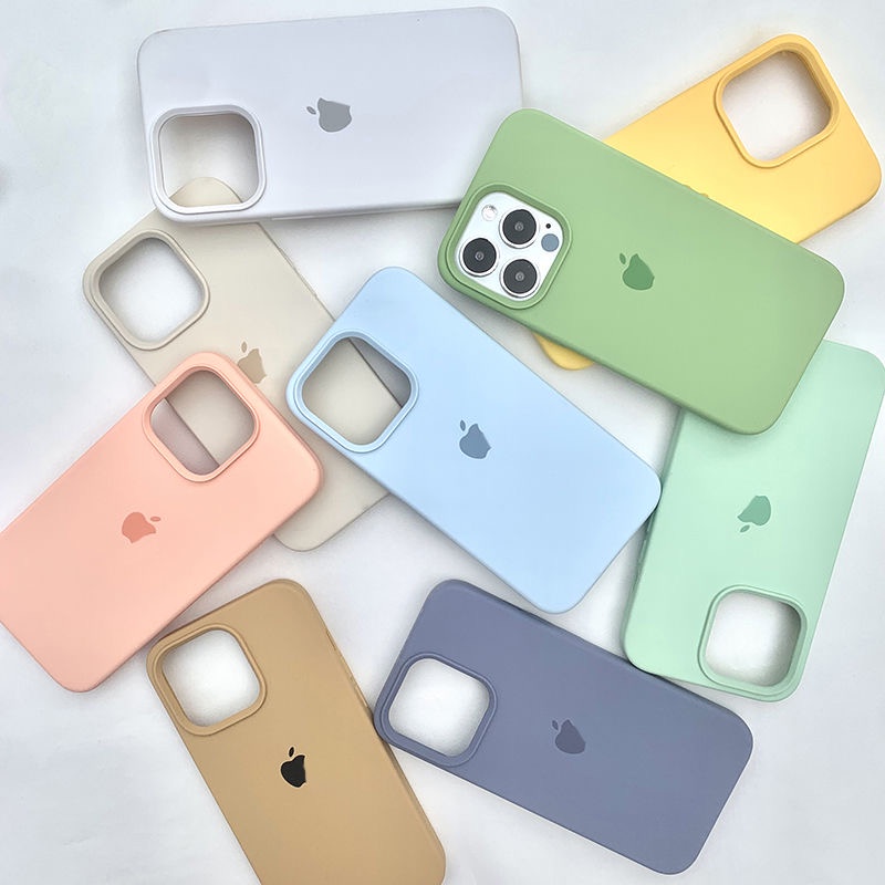 iPhone 11 12 Case Silicone Premium Full Cover Silikon Tebal Lembut Eart Tone Warna Netral