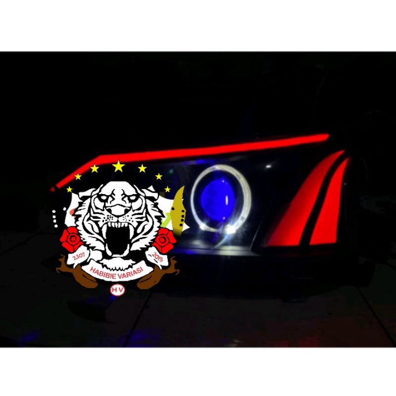 Lampu Headlamp Custom Avanza Xenia 2015-2018 Projector Proji Demon Eyes Led