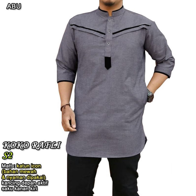 KOKO RAFLI S2 Pakaian Pria Terbaru Katun Icon Nyaman di pakai B1-Love -57358-59290-62304-63200-66167-69123 (S,M,L,XL,2XL,3XL)