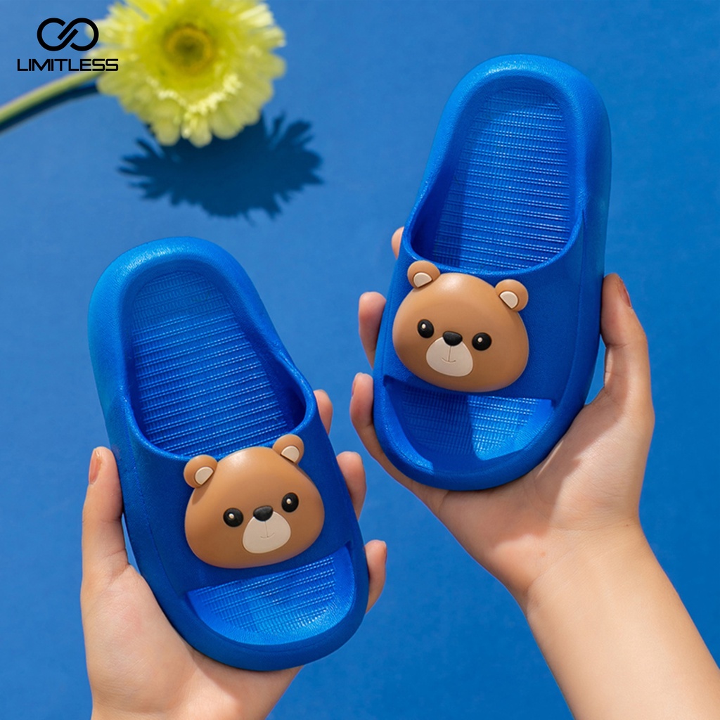 Sandal Anak Perempuan Slip On Karakter Jibbitz Lucu Sendal Anak Cowok Cewek Selop Karet Terbaru