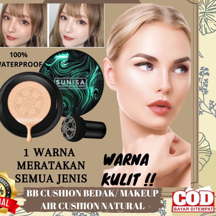 ☁ Bedak Glowing Tahan Lama Anti Air - Bedak Cushion Original Tahan Lama ➽