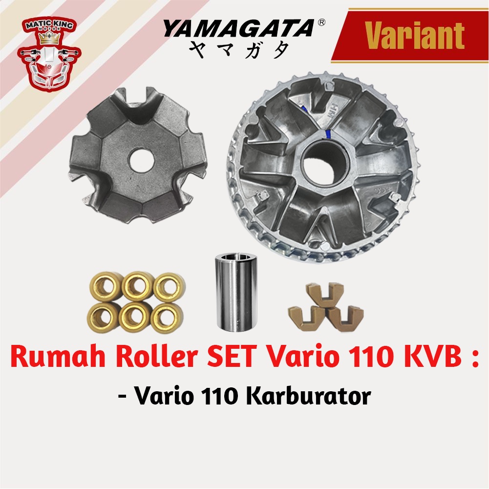 Rumah Roller Set Honda Vario 110 Karburator Fi KVB Yamagata