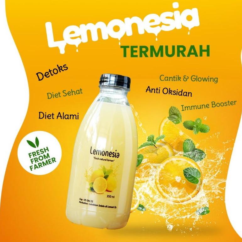 

>XG34448< Sari Lemon LEMONESIA 350 ML 100% Murni, TERMURAH!! untuk Program Diet