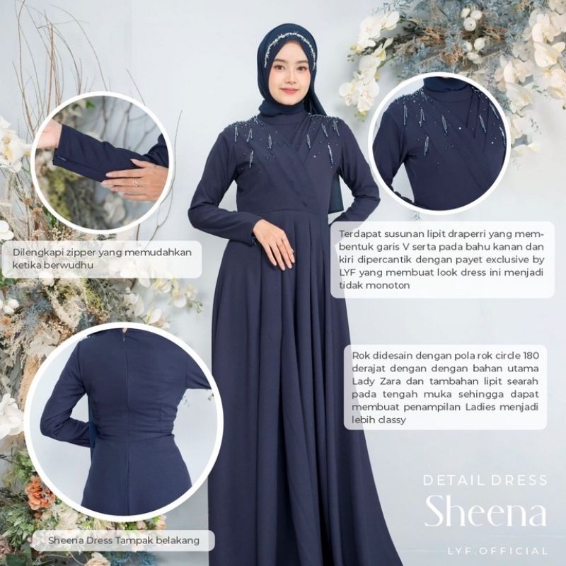 SHENA DRESS // GAUN MUSLIMAH - GAUN UNTUK PESTA - GAUN PESTA BUSUI - GAUN PESTA BUMIL - GAUN MUSLIMAH BUMIL - GAUN TERLARIS - GAUN TERBARU - GAUN WUDHU FRENDLY GAUN BUSUI FRENDLY - DRESS PESTA - DRESS PREMIUM