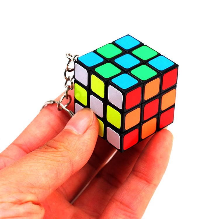 Rubik GANCI 3x3 Mini Ukuran 3cm Mainan Anak Edukatif Murah