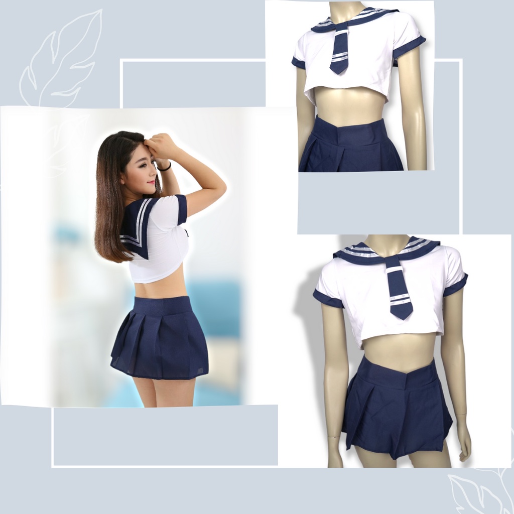 Lingerie Wanita Cosplay Seragam Student Japan