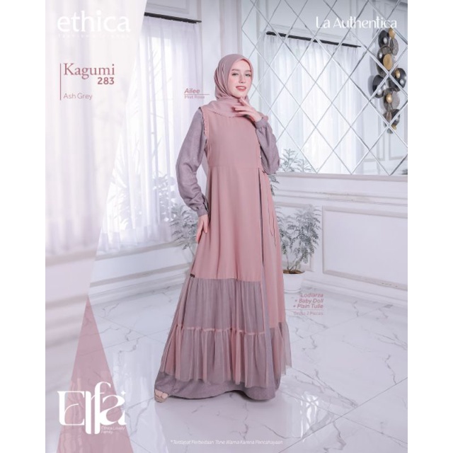 SARIMBIT ETHICA 2023 ELFA 274 ASH GREY GAMIS KAGUMI 283 KOKO KAHFI 250