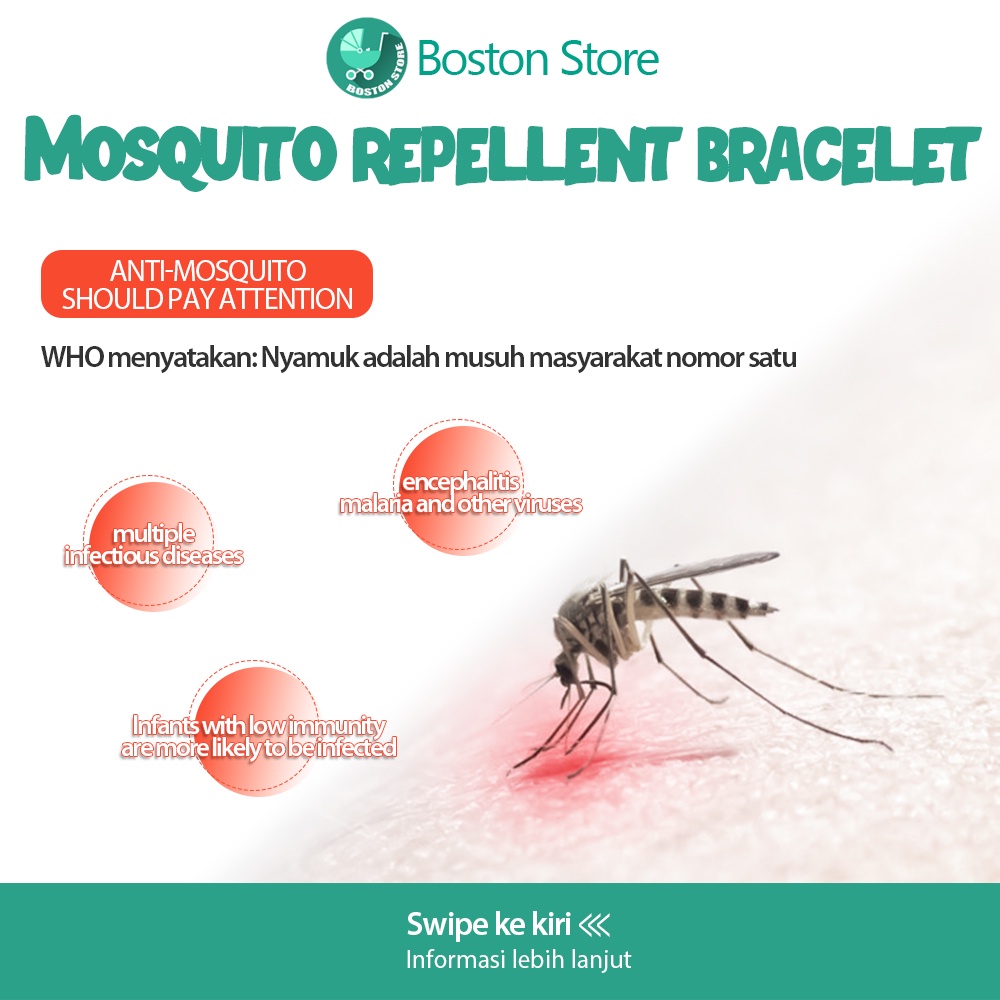 Bostonstore Gelang anak anti nyamuk gelang Cartoon Animal Anti-Mosquito / Mosquito Repellent Baby / Gelang Anak Anti Nyamuk / Gelang Tangan Anti Nyamuk / Gelang Jam Anti Nyamuk Gelang Anti Nyamuk Anak-Anak / Mosquito Repellent Bracellet