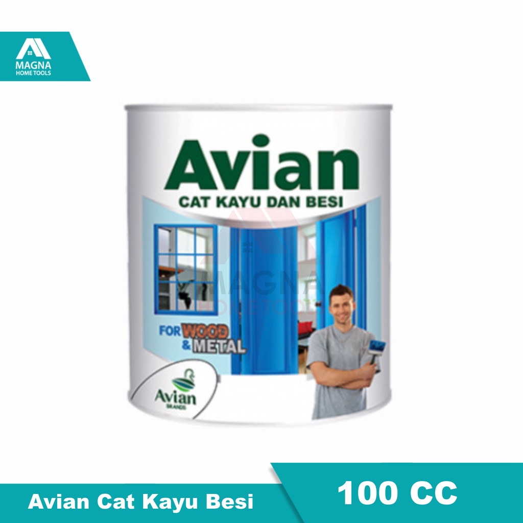 CAT BESI/KAYU AVIAN 100CC/ML/0.1 LT WARNA ABU/COKLAT/COKLAT MUDA/COKLAT TUA