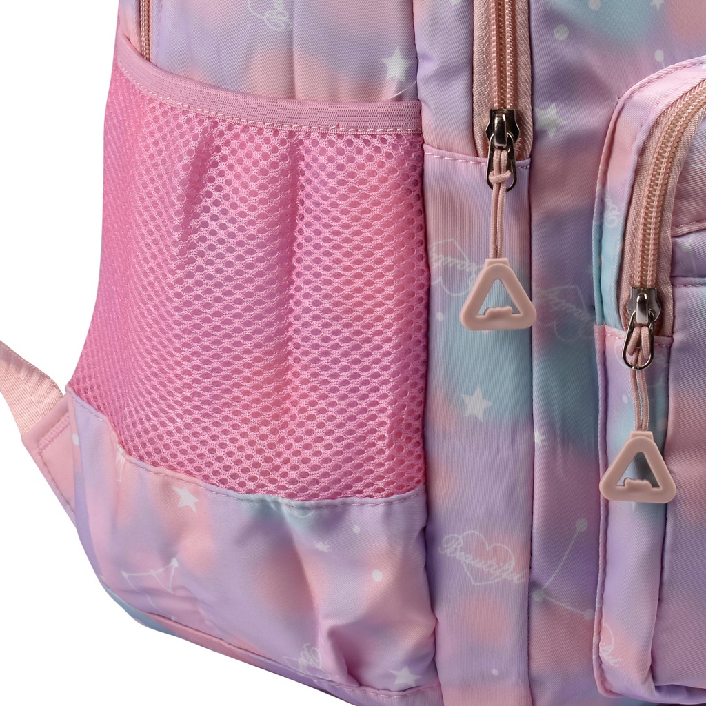 Tas Sekolah Zennia 62076 Tas Ransel Anak Perempuan Pelangi Tas Fashion Travelling