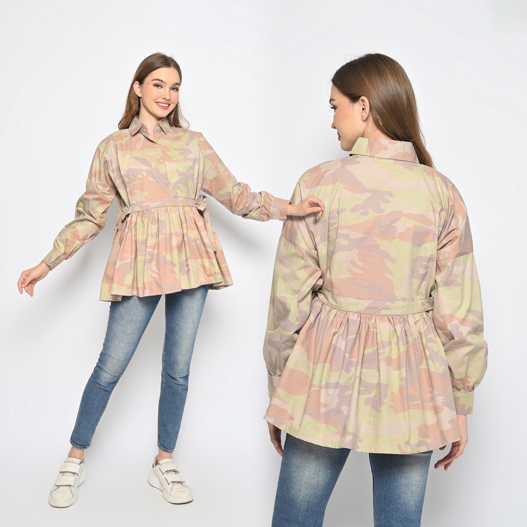 Patterned Poplin Blouse (Atasan Hamil &amp; Menyusui)