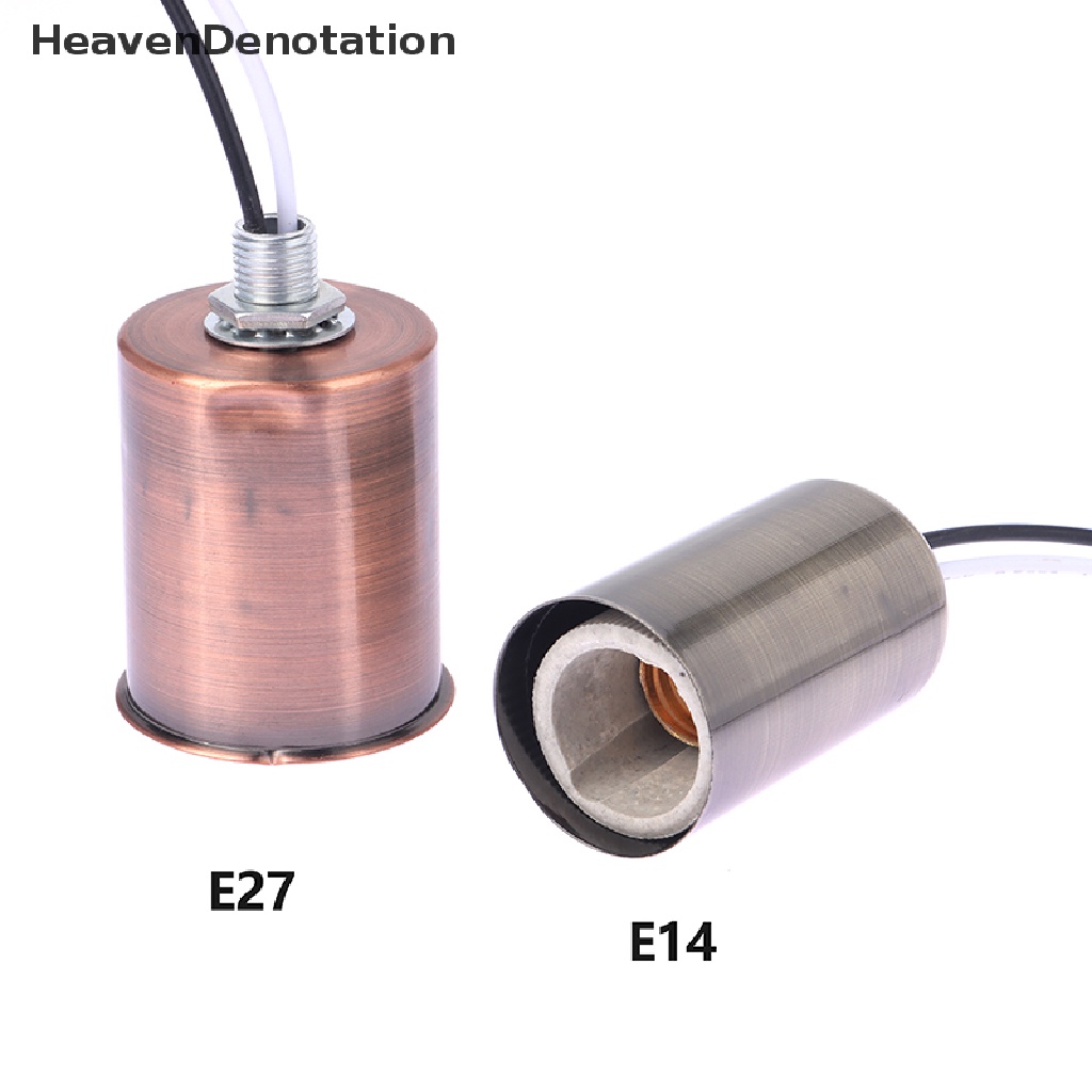 [HeavenDenotation] E27 E14 Ceramic Screw Light Base Led Filament lamp Holder Lampu Led Indoor Part HDV