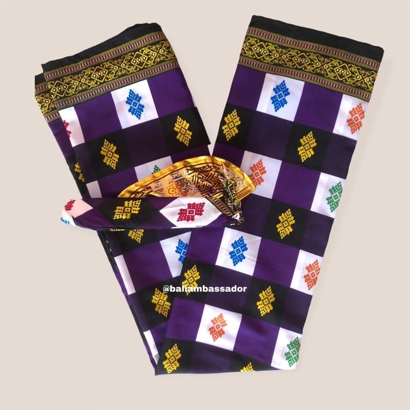 SARUNG BALI DAN UDENG COUPLE BALI ASLI