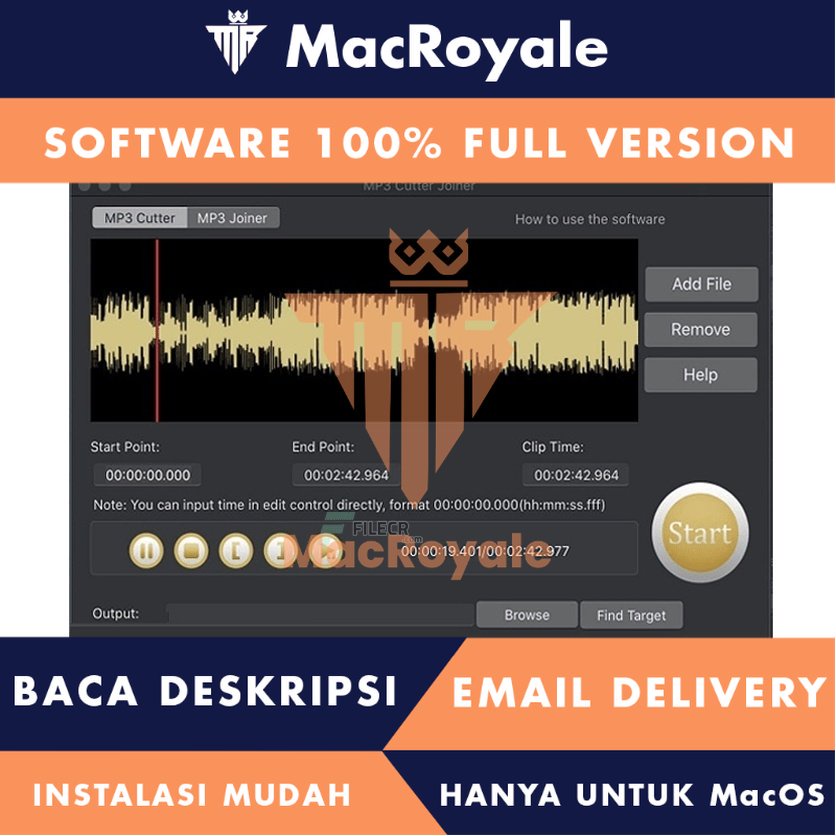 [MacOS] MP3 Cutter Joiner Full Version Lifetime Full Garansi