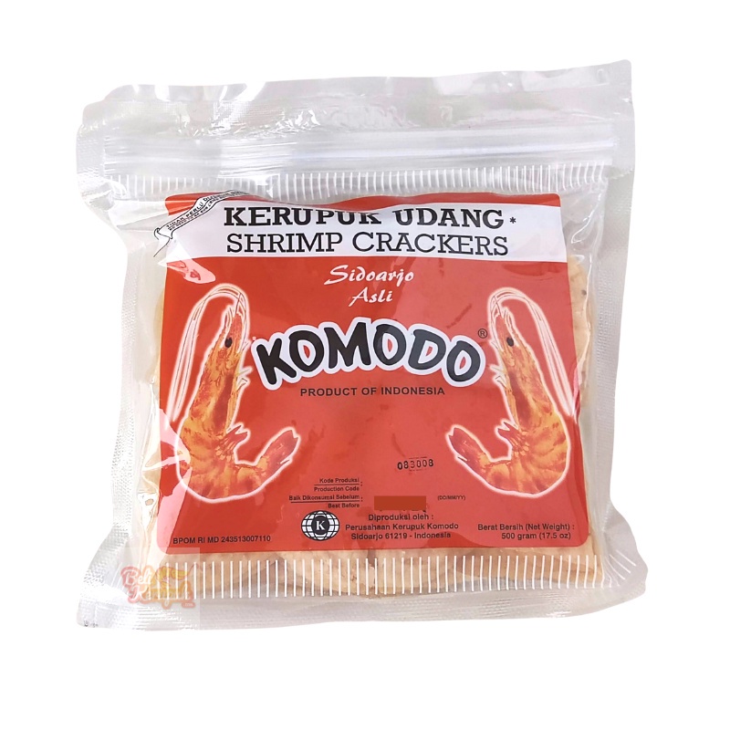 

KERUPUK UDANG KOMODO MERAH 5x8CM | KRUPUK UDANG