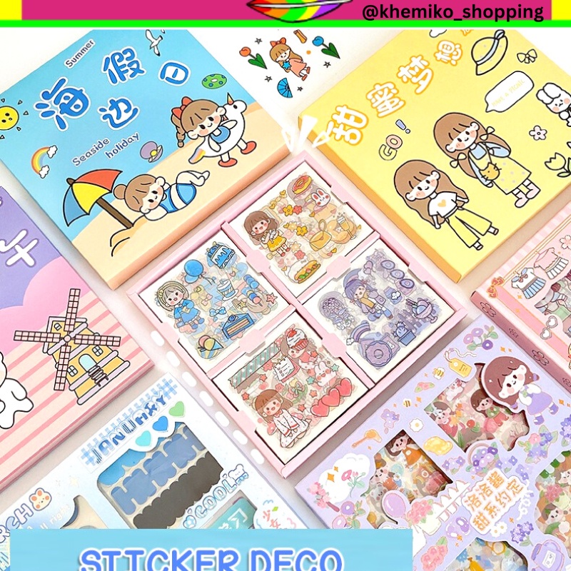 

Isi 100 Lembar Sticker Deco Aesthetic Momo Stiker Anti Air DIY Hp Stiker Motif Kartun Momo Halloween
