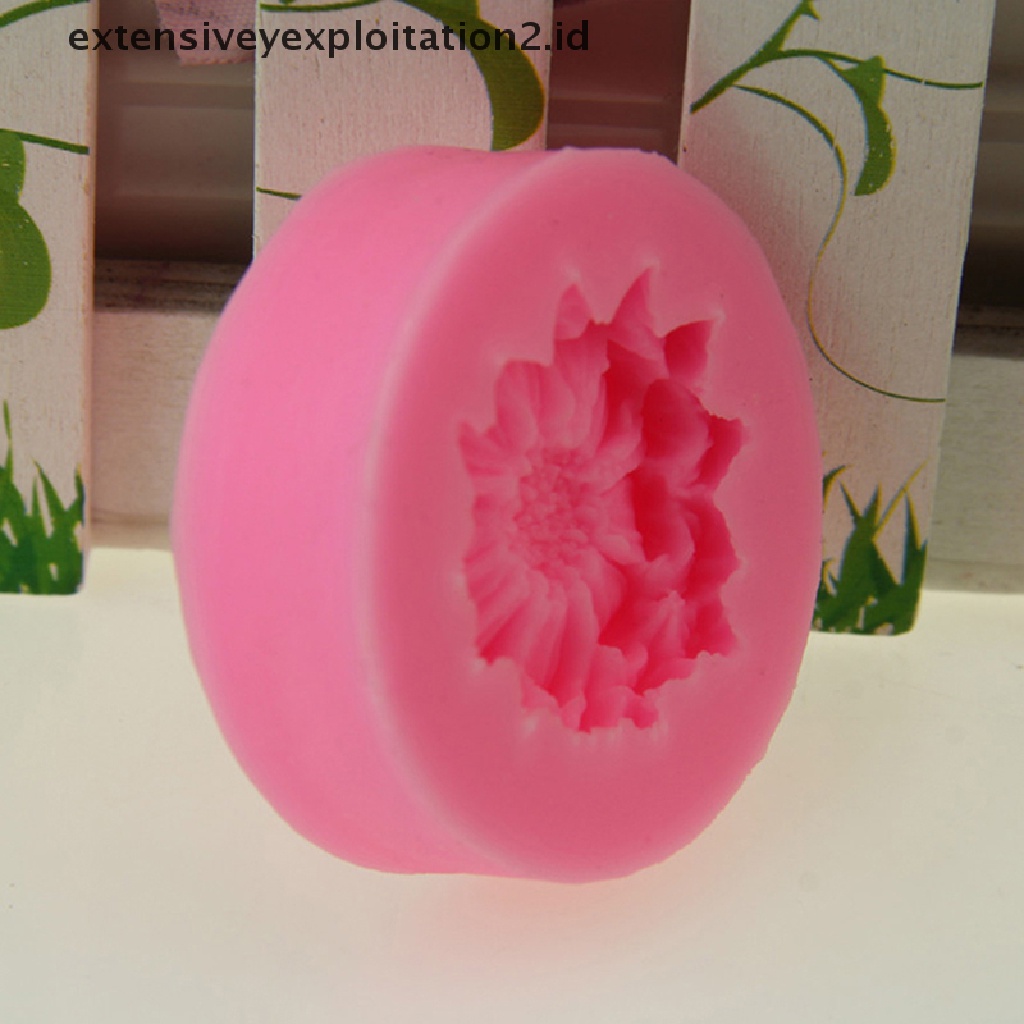 {NEW} Cetakan Silikon Bentuk Bunga Daisy DIY Pastry Cupcake Chocolate Bakeware Mould.