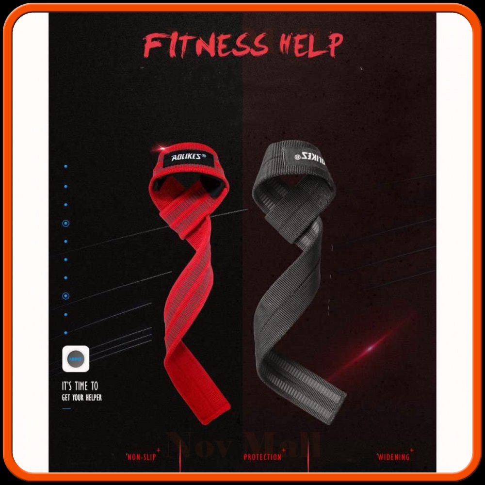 Strap Tangan Angkat Beban Anti Slip Strap Weight Lifting 2 PCS -SP987