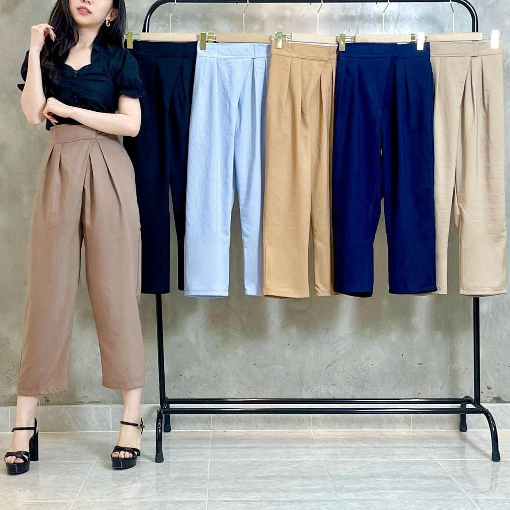 1196 CELANA KULOT STRAP BKK STYLE ZIP STRAP / CELANA KULOT WANITA COTTON CULOTTE UNIVERSAL BKK