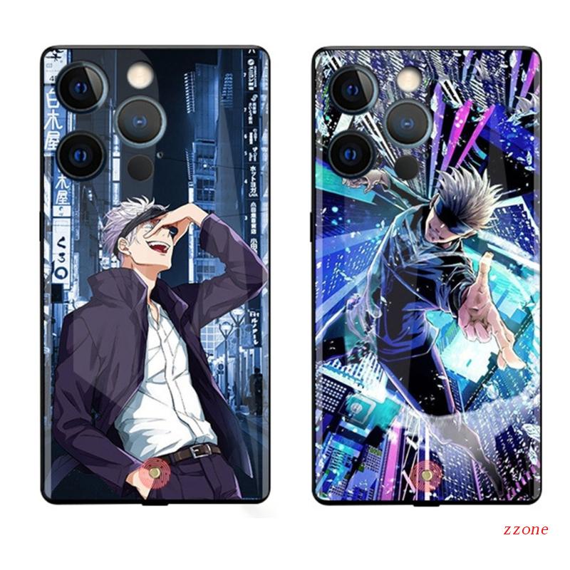 Bumper Pelindung zzz- Housing Untuk 11Promax 11 12Mini 12pro 12phone Anime LED Case