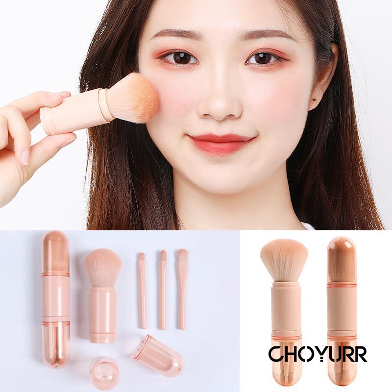 【COD】4Pcs Eye Shadow Brush Highlight Brush / Nose Brush / Shadow Brush  Makeup Set Brush Travel Kuas Makeup Brush Set Portable  -CH