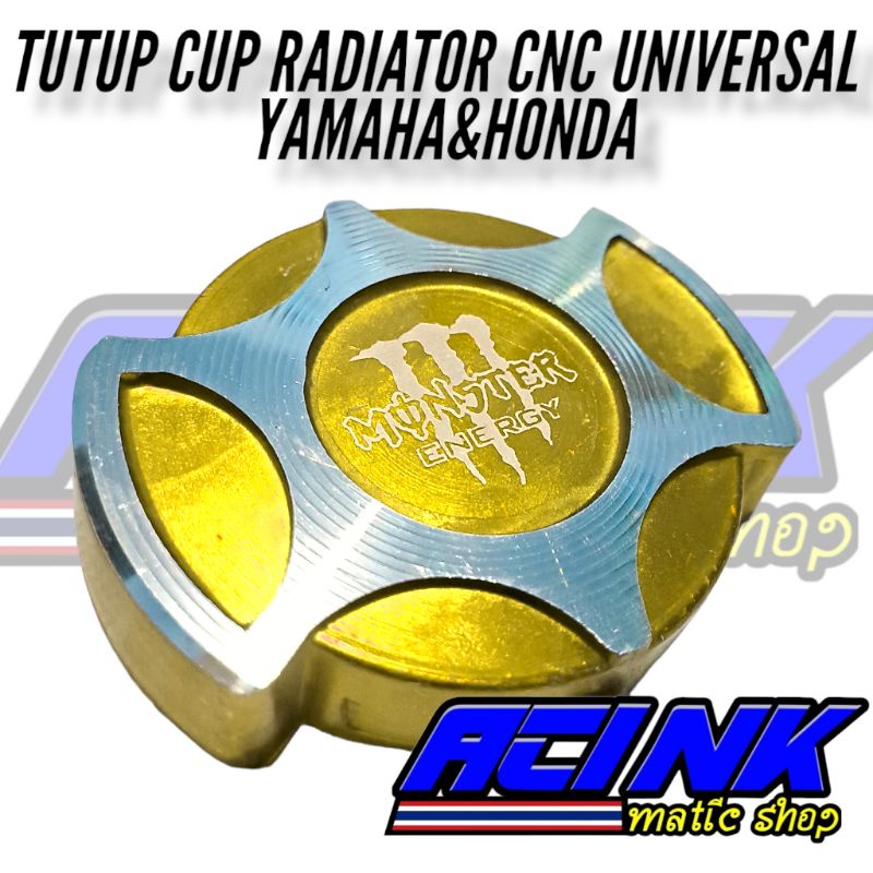 TUTUP RADIATOR COVER TUTUP CUP AIR  RADIATOR HRC CNC NMAX OLD NMAX NEW PCX VARIO