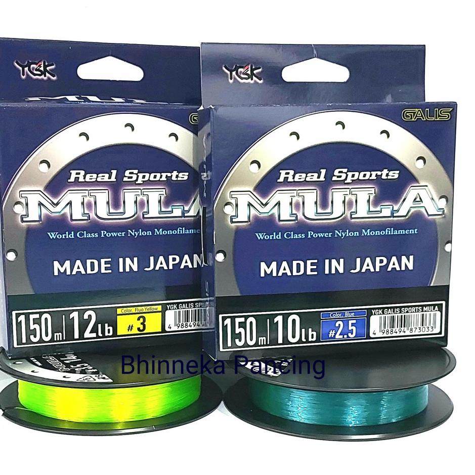 Borong Laris Senar YGK MULA 150 Meter 12 Lbs | 10 Lbs | 8 Lbs | 6 Lbs | 14 Lbs | 16 Lbs