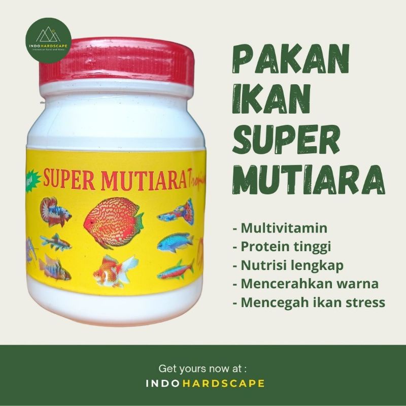 PELET IKAN SUPER MUTIARA / PAKAN IKAN CUPANG / PELET IKAN GUPPY