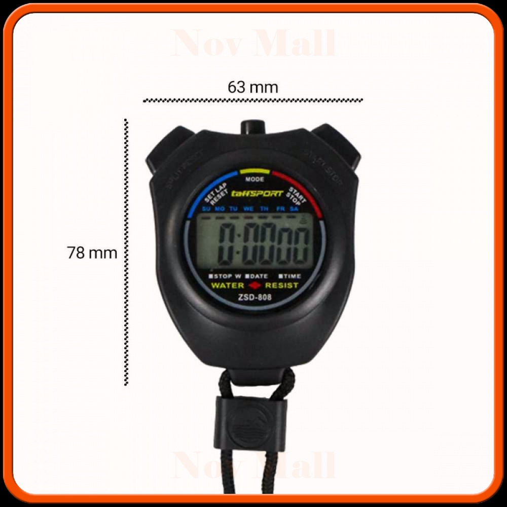 Stopwatch Profesional LCD dengan Strap -SP992